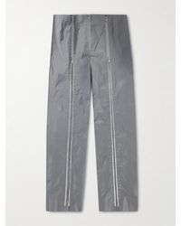Jil Sander - Straight-leg Zip-embellished Reflective Shell Trousers - Lyst