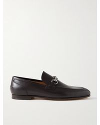 Gucci - Jordaan Horsebit-Embellished Leather Loafers - Lyst