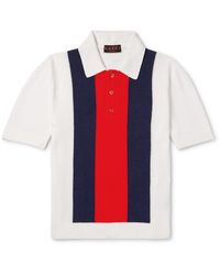 Gucci - Cotton-blend Terry Polo Shirt - Lyst
