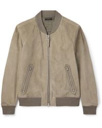 Tom Ford - Suede Bomber Jacket - Lyst