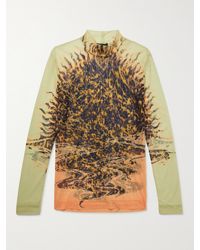 Givenchy Printed Mesh Rollneck Top - Brown
