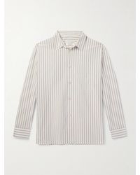 A Kind Of Guise - Striped Cotton-Poplin Shirt - Lyst