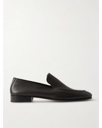 Manolo Blahnik - Truro Full-grain Leather Loafers - Lyst