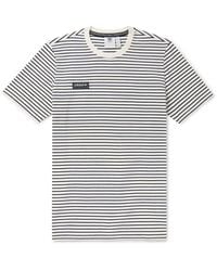 adidas Originals - Lytham Striped Logo-appliquéd Cotton-blend Jersey T-shirt - Lyst