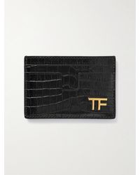 Tom Ford - Kartenetui aus Leder mit Krokodileffekt - Lyst