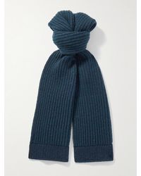 Johnstons of Elgin - Schal aus Donegal-Garn aus Kaschmir in Rippstrick - Lyst