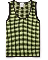 adidas Originals - Wales Bonner Slim-fit Open-knit Recycled Crochet-knit Tank Top - Lyst