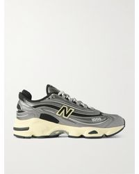 New Balance - 1000 Sl Leather And Mesh Sneakers - Lyst