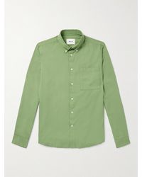 NN07 - Arne 5655 Button-down Collar Organic Cotton And Modal-blend Shirt - Lyst