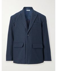 Blue Blue Japan - Cotton-blend Jacquard Suit Jacket - Lyst
