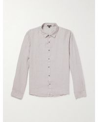 James Perse - Garment-Dyed Linen Shirt - Lyst