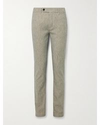 Massimo Alba - Winch2 Slim-fit Striped Cotton-blend Trousers - Lyst