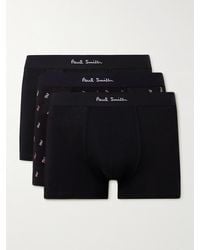 Paul Smith - Three-pack Stretch Organic Cotton-jersey Boxer Briefs - Lyst