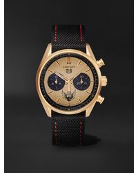 BAMFORD LONDON - Wes Lang Tag Heuer Carrera Limited Edition Automatic 42mm Gold And Canvas Watch - Lyst