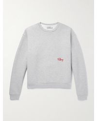CHERRY LA - Logo-embroidered Cotton-blend Jersey Sweatshirt - Lyst