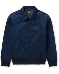 A.P.C. - Gilles Logo-embroidered Cotton-corduroy Jacket - Lyst
