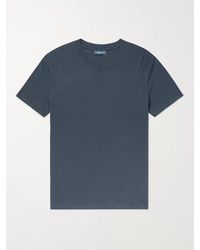Frescobol Carioca - Slim-fit Cotton And Linen-blend Jersey T-shirt - Lyst