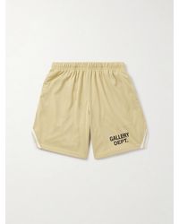 GALLERY DEPT. - Venice Court Wide-leg Logo-print Webbing-trimmed Mesh Shorts - Lyst