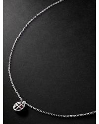 OUIE - Cage Sterling Silver Garnet Necklace - Lyst