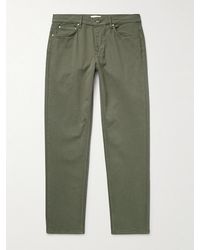 NN07 - Tony 1923 schmal geschnittene Hose aus Twill aus einer Biobaumwollmischung in Stückfärbung - Lyst