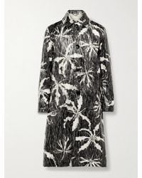 Dries Van Noten - Printed Coated-shell Trench Coat - Lyst