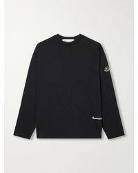 Moncler - Logo-Detailed Cotton-Jersey T-Shirt - Lyst