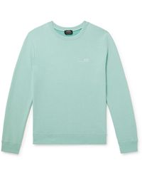 A.P.C. - Logo-print Cotton-blend Jersey Sweatshirt - Lyst