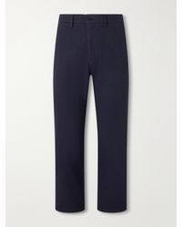 NN07 - Aden 1067 Straight-Leg Recycled Grain De Poudre Trousers - Lyst