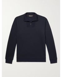Loro Piana - Virgin Wool-blend Half-zip Sweater - Lyst