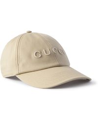 Gucci - Logo-Embroidered Cotton-Blend Canvas Baseball Cap - Lyst