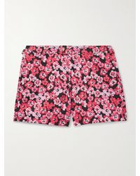 Tom Ford - Schmal geschnittene kurze Badeshorts mit Blumenprint - Lyst