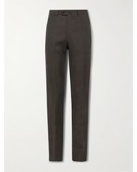 De Petrillo - Slim-fit Linen Suit Trousers - Lyst