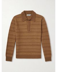 Canali - Wool And Cashmere-Blend Polo Sweater - Lyst