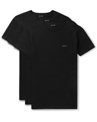 Paul Smith - Three-pack Slim-fit Logo-print Organic Cotton-jersey T-shirts - Lyst