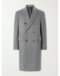 Lardini - Double-Breasted Wool Coat - Lyst