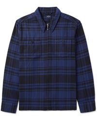 Noah - Cotton-Flannel Zip-Up Overshirt - Lyst