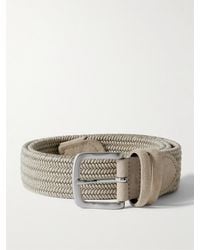 MR P. - 3.5cm Suede-trimmed Woven Belt - Lyst