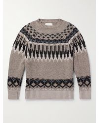James Purdey & Sons - Pullover in cashmere Fair Isle Falcon - Lyst