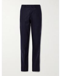 Sid Mashburn - Slim-Fit Straight-Leg Virgin Wool-Flannel Trousers - Lyst