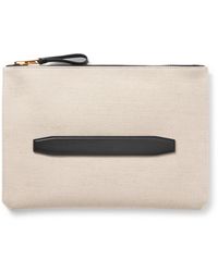 Tom Ford - Buckley Leather-trimmed Canvas Document Holder - Lyst