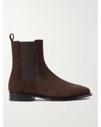 The Row - Grunge Suede Chelsea Boots - Lyst