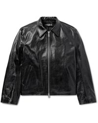 Our Legacy Red Demon Leather Jacket in Brown for Men | Lyst