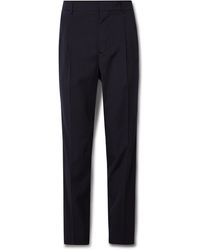 Umit Benan - Pleated Straight-leg Wool Suit Trousers - Lyst