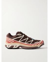 Salomon - Xt-6 Rubber-Trimmed Mesh Sneakers - Lyst