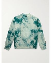 Kapital - Tie-dyed Cotton-jersey And Printed Quilted Shell Sweatshirt - Lyst
