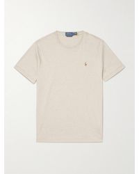 Polo Ralph Lauren - Logo-Embroidered Cotton-Jersey T-Shirt - Lyst