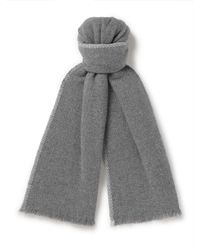 Brunello Cucinelli - Frayed Cashmere Scarf - Lyst