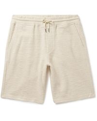 NN07 - Jerry 3520 Straight-leg Cotton-blend Bouclé Drawstring Shorts - Lyst