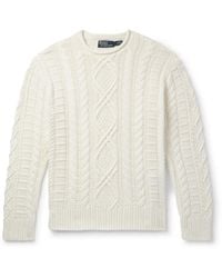 Polo Ralph Lauren - Cable-knit Cotton Sweater - Lyst