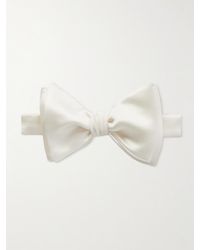 Brunello Cucinelli - Self-tie Duchesse Cotton And Silk-blend Satin Bow Tie - Lyst